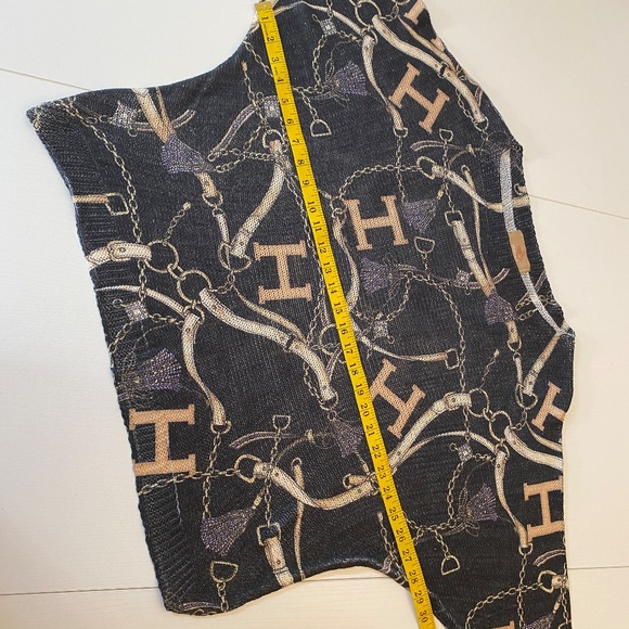 Free For Humanity Oversized Dolman Sleeve Lurex Semi Sheer Top Large - Picture 11 of 13